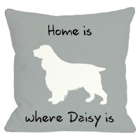 One Bella Casa Personalized Home Is Where Throw Pillow HMW2261